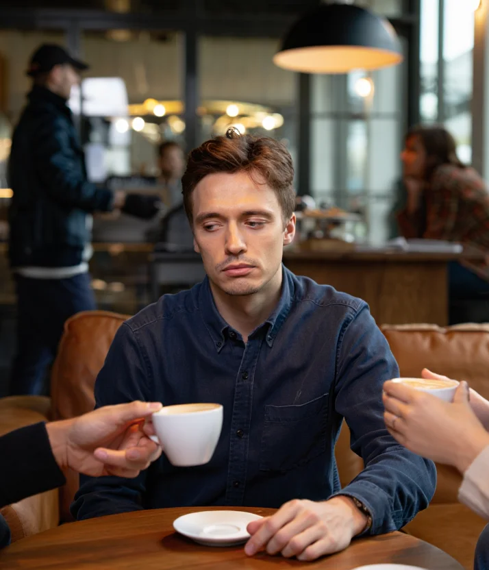 Мужчина в ресторане